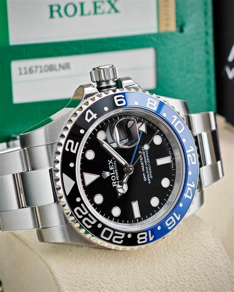 rolex batman มือสอง ราคา|นาฬิกามือสอง Rolex GMT Master II Batman .